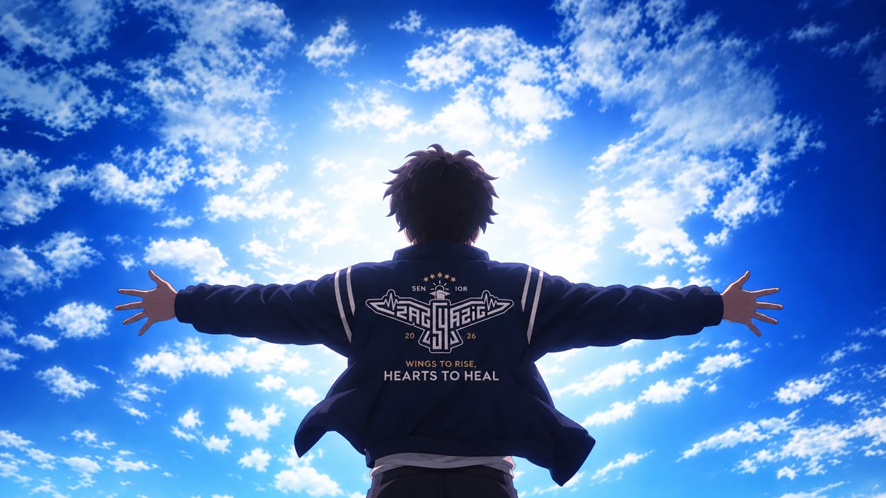 Cinematic sky view of ZMS 54 jacket